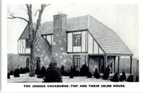 The Cockburn's house in Edgemont Hills  1937